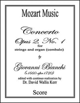 Concerto, Opus 2, No. 1 Orchestra sheet music cover